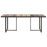 NNEVL Dining Table 200 cm Solid Reclaimed Wood