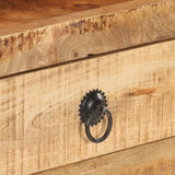 NNEVL Sideboard 120x30x75 cm Rough Mango Wood