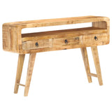 NNEVL Sideboard 120x30x75 cm Rough Mango Wood