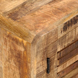 NNEVL TV Cabinet 120x30x40 cm Rough Mango Wood