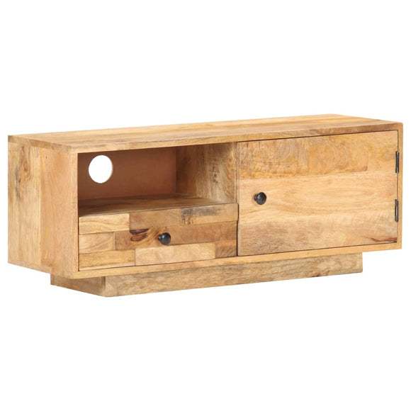 NNEVL TV Cabinet 90x30x35 cm Solid Mango Wood