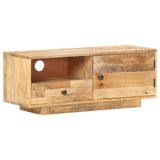 NNEVL TV Cabinet 90x30x35 cm Solid Mango Wood