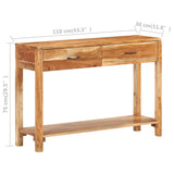 NNEVL Sideboard 110x30x75 cm Solid Acacia Wood