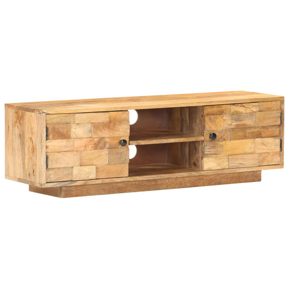 NNEVL TV Cabinet 116x30x35 cm Solid Mango Wood