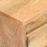 NNEVL TV Cabinet 116x30x35 cm Solid Mango Wood