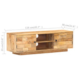 NNEVL TV Cabinet 116x30x35 cm Solid Mango Wood