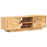 NNEVL TV Cabinet 116x30x35 cm Solid Mango Wood