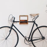 NNEVL Wall Mounted Bicycle Rack 35x25x25 cm Solid Reclaimed Wood