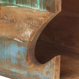 NNEVL Wall Mounted Bicycle Rack 35x25x25 cm Solid Reclaimed Wood
