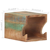 NNEVL Wall Mounted Bicycle Rack 35x25x25 cm Solid Reclaimed Wood