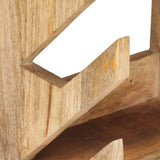 NNEVL Wall Mounted Skateboard Holder 25x20x30 cm Solid Mango Wood