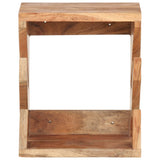 NNEVL Wall Mounted Skateboard Holder 25x20x30 cm Solid Acacia Wood