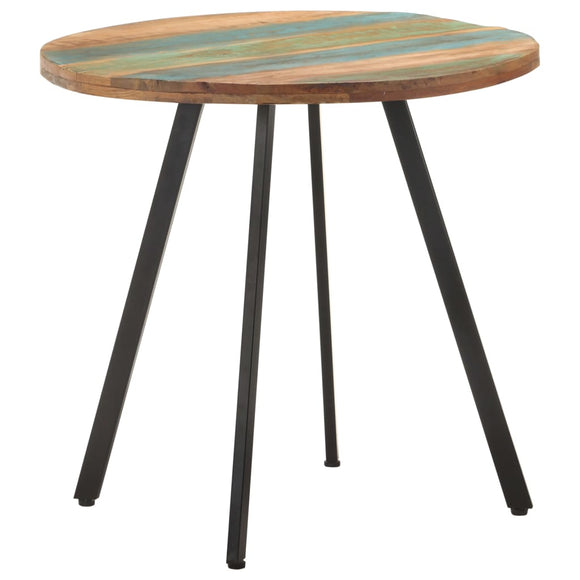 NNEVL Dining Table 80 cm Solid Reclaimed Wood