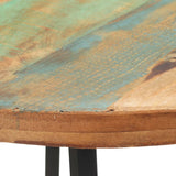 NNEVL Dining Table 80 cm Solid Reclaimed Wood