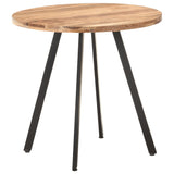 NNEVL Dining Table 80 cm Solid Acacia Wood