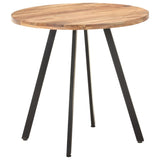 NNEVL Dining Table 80 cm Solid Acacia Wood