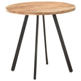 NNEVL Dining Table 80 cm Solid Acacia Wood