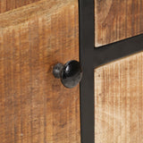 NNEVL Sideboard 85x30x80 cm Rough Mango Wood