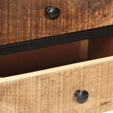 NNEVL Sideboard 85x30x80 cm Rough Mango Wood