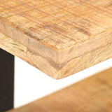 NNEVL TV Cabinet 90x40x40 cm Rough Mango Wood