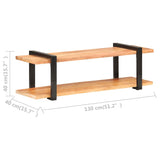 NNEVL TV Cabinet 130x40x40 cm Solid Acacia Wood
