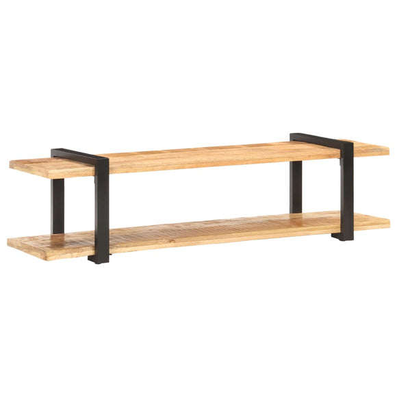 NNEVL TV Cabinet 160x40x40 cm Solid Rough Mango Wood