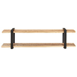 NNEVL TV Cabinet 160x40x40 cm Solid Rough Mango Wood