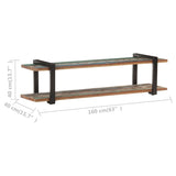 NNEVL TV Cabinet 160x40x40 cm Solid Reclaimed Wood