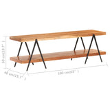 NNEVL TV Cabinet 160x40x50 cm Solid Acacia Wood