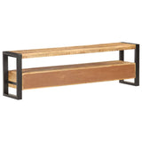 NNEVL TV Cabinet 150x30x45 cm Solid Rough Mango Wood