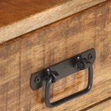NNEVL TV Cabinet 150x30x45 cm Solid Rough Mango Wood