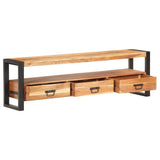 NNEVL TV Cabinet 150x30x45 cm Solid Acacia Wood