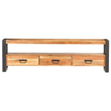 NNEVL TV Cabinet 150x30x45 cm Solid Acacia Wood
