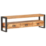 NNEVL TV Cabinet 150x30x45 cm Solid Acacia Wood