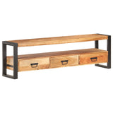NNEVL TV Cabinet 150x30x45 cm Solid Acacia Wood