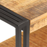 NNEVL TV Cabinet 150x30x40 cm Rough Mango Wood