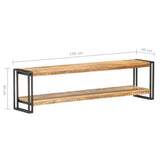 NNEVL TV Cabinet 150x30x40 cm Rough Mango Wood