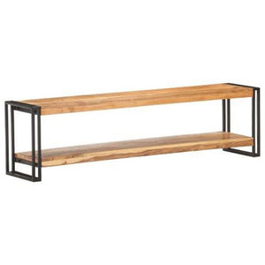 NNEVL TV Cabinet 150x30x40 cm Solid Acacia Wood