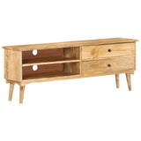 NNEVL TV Cabinet 140x30x50 cm Solid Mango Wood