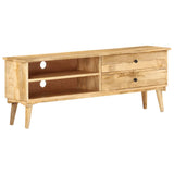NNEVL TV Cabinet 140x30x50 cm Solid Mango Wood