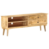 NNEVL TV Cabinet 140x30x50 cm Solid Mango Wood