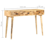 NNEVL Console Table 115x35x76 cm Solid Mango Wood