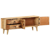 NNEVL TV Cabinet 120x30x45 cm Solid Mango Wood