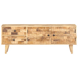 NNEVL TV Cabinet 120x30x45 cm Solid Mango Wood