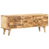 NNEVL TV Cabinet 120x30x45 cm Solid Mango Wood