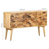 NNEVL Sideboard 120x30x70 cm Solid Mango Wood