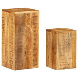 NNEVL Side Tables 2 pcs Solid Mango Wood