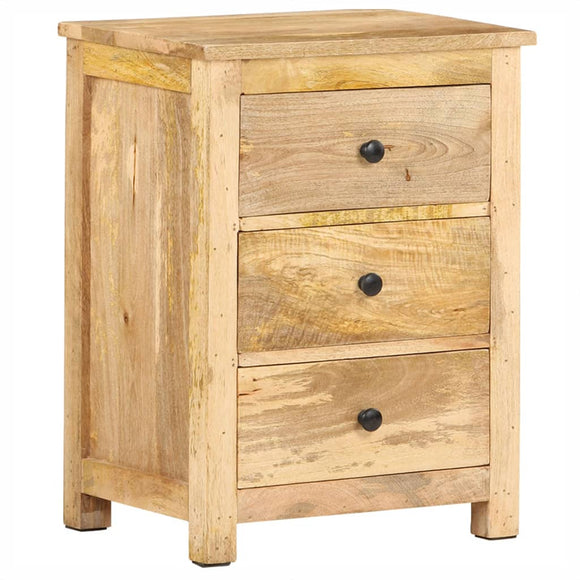 NNEVL Bedside Cabinet 45x35x60 cm Solid Mango Wood