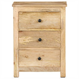 NNEVL Bedside Cabinet 45x35x60 cm Solid Mango Wood