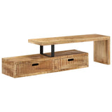 NNEVL TV Stand Rough Mango Wood